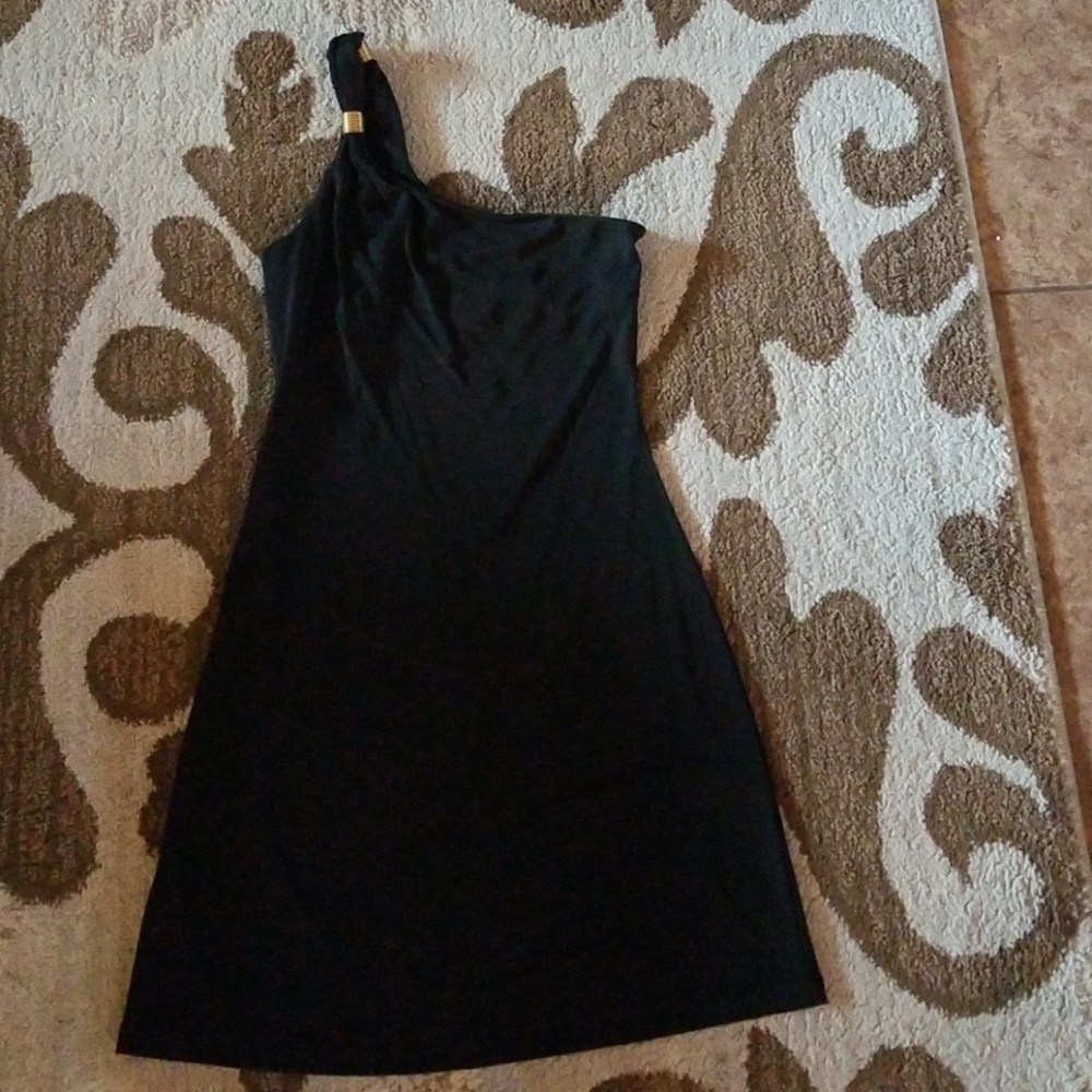 Black cocktail dress (XS) - Picture 1 of 3